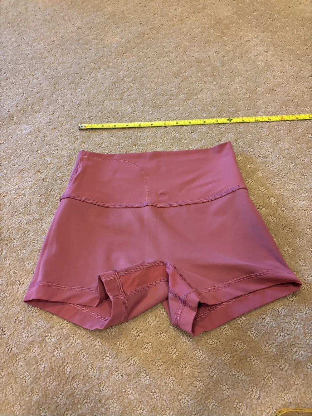 lululemon align high rise short 4” dark pink. Sz 6. Orig price 68 plus tax.